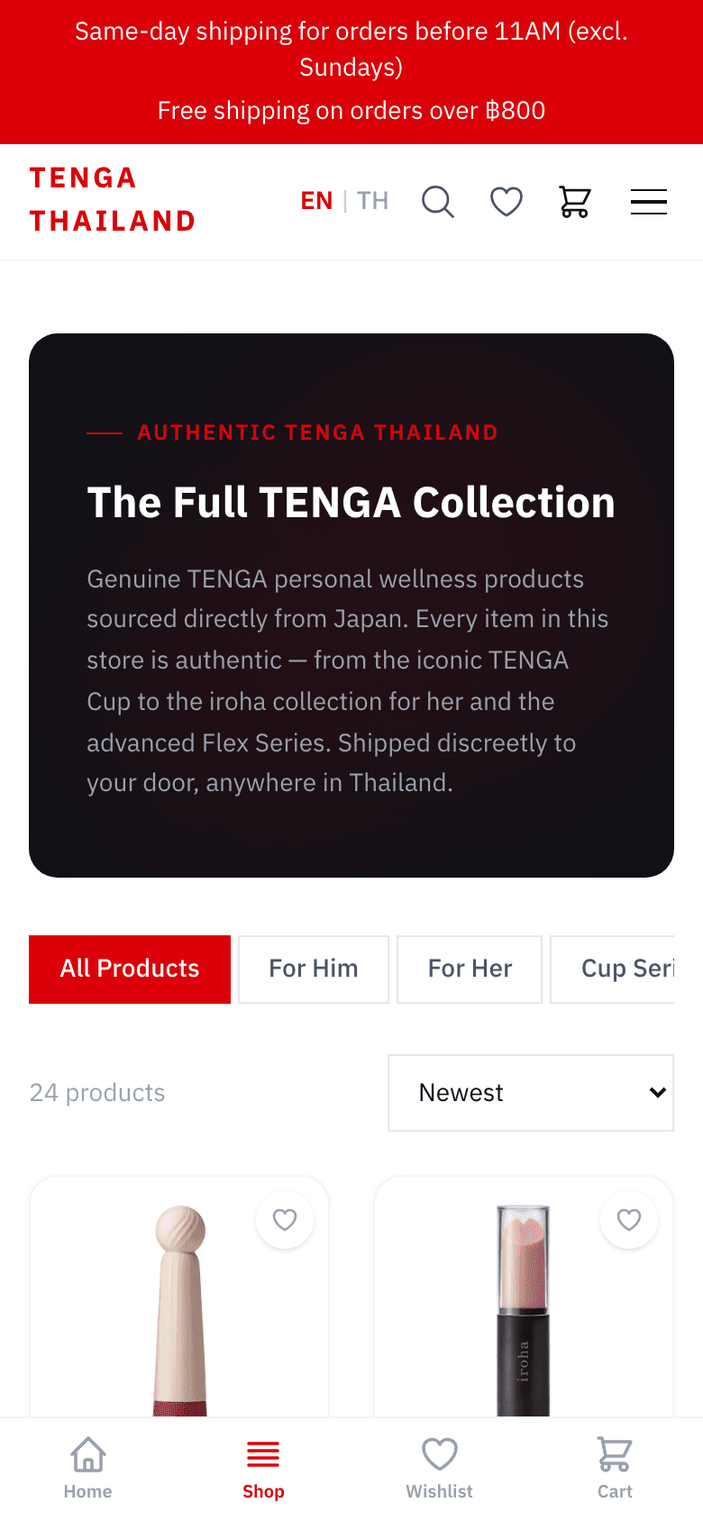 Step 01 — Browse & Add to Cart