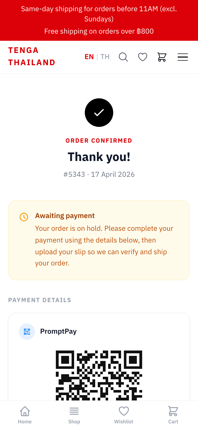 Step 04 — Order Confirmed Instantly
